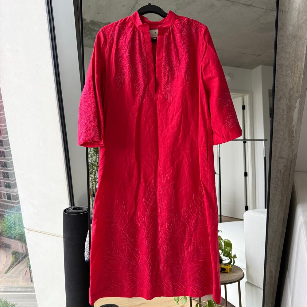 Tuckernuck Embroidered Caftan Dress - Picture 2 of 4